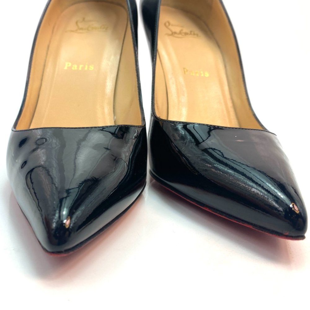 Black Patent Pointed-Toe High Heel Pumps - Women - Picture 4 of 15